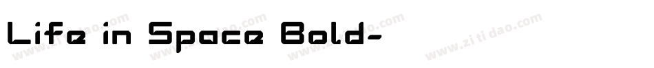 Life in Space Bold字体转换